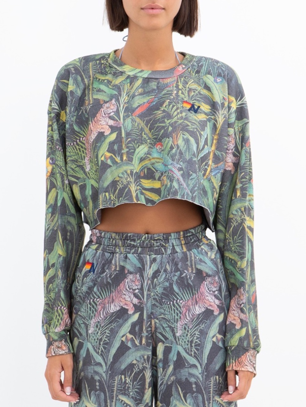 SOLD OUT Jungle Cropped Sweater and Sweatpant set NWT